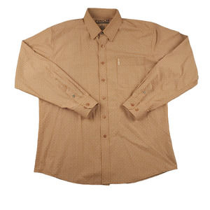 Cinch Shirt L Mens Modern Fit Western Geometric Print Cowboy Smart Casual Work